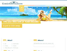 Tablet Screenshot of cubaluxuryvillas.com